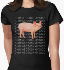Shane Pig Oh my God T-shirt - Dawson style Fitted T-Shirt