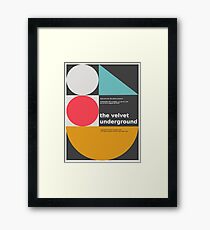 The Velvet Underground concert print Framed Print