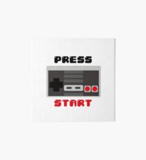 Press Start - Retrogaming collection Art Board