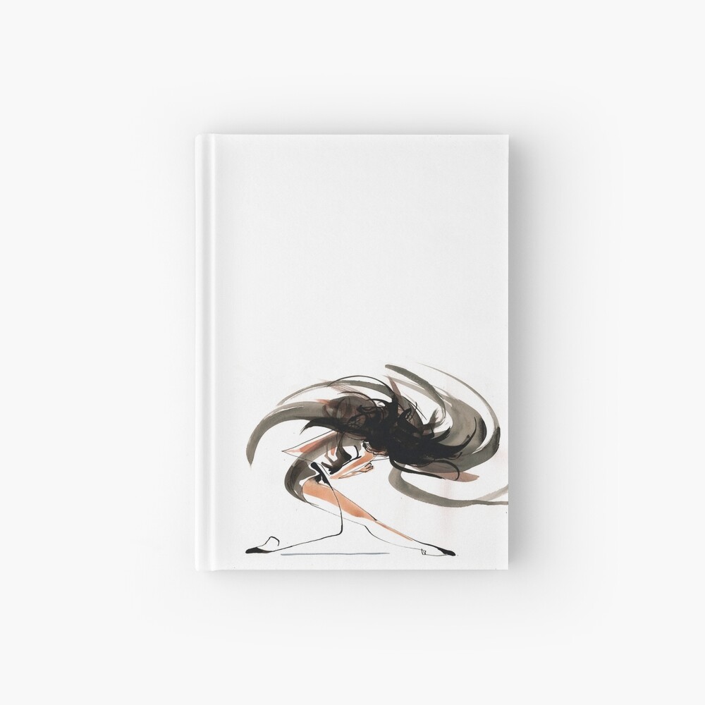 Expressive Ballerina Dance Drawing Hardcover Journal