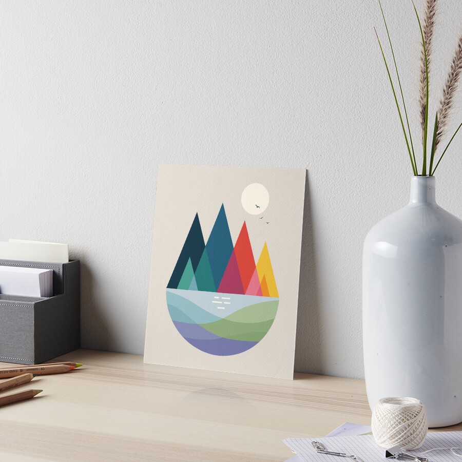 Somewhere Art Board Print