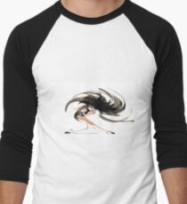 Expressive Ballerina Dance Drawing Men's Baseball ¾ T-Shirt