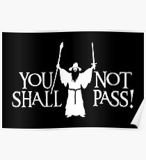Gandalf - You Shall Not Pass! Variant Poster