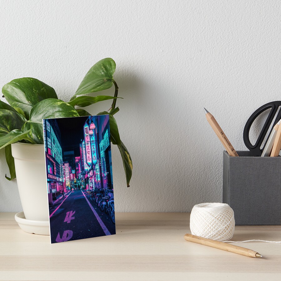 Tokyo - A Neon Wonderland Art Board Print