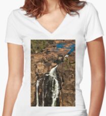 A Dribble of Water Women's Fitted V-Neck T-Shirt