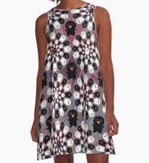 Black and White Penguins A-Line Dress