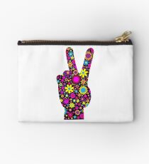 Floral Peace Handzeichen Studio Clutch