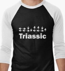 Dinotopia Inspired Triassic Text Men's Baseball ¾ T-Shirt