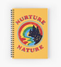 Nurture Nature Vintage Environmentalist Design Spiral Notebook