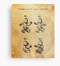 Lego Patent Posters Metal Print