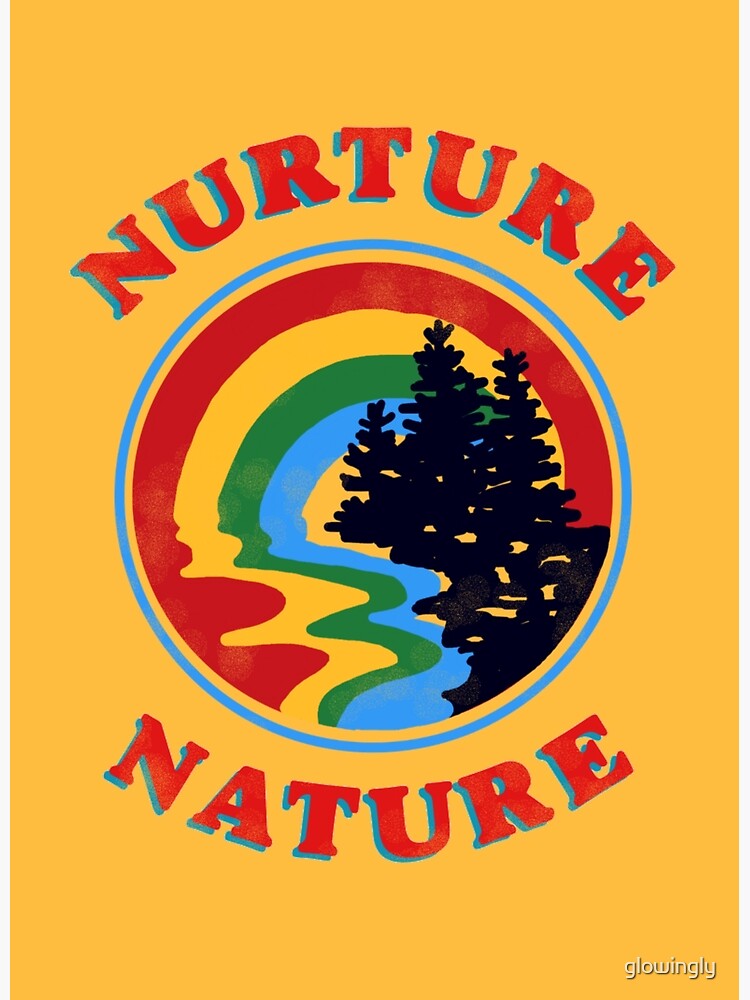nurture nature vintage environmentalist design by glowingly