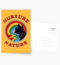 Nurture Natur Vintage Umweltschützer Design Postkarten