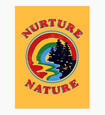 Nurture Nature Vintage Environmentalist Design Photographic Print