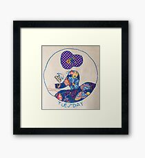 Tuesday Ironing Butterfly Bonnet Lady Framed Print