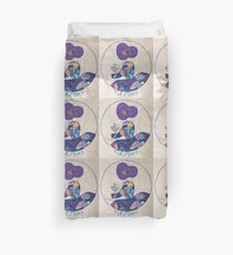 Tuesday Ironing Butterfly Bonnet Lady Duvet Cover