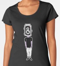 Camera Head - Black Women's Premium T-Shirt