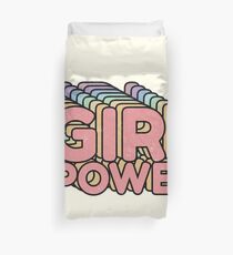 GRL PWR - Girl Power cool Vintage distressed typography design 70s 80s cute Retro style Tee shirts Duvet Cover