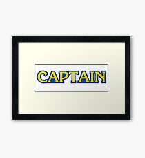 captain capcom logo Framed Print