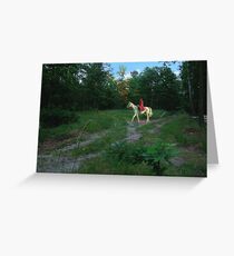 Lady in Red Greeting Card