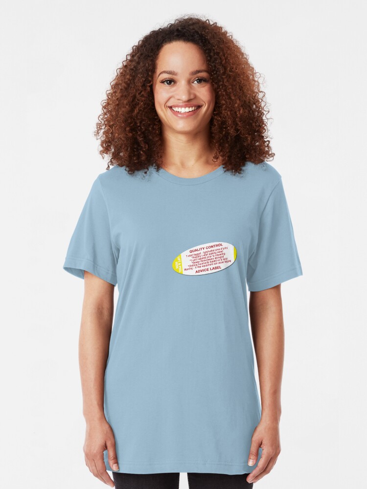 Alternate view of Quality control advice label Slim Fit T-Shirt