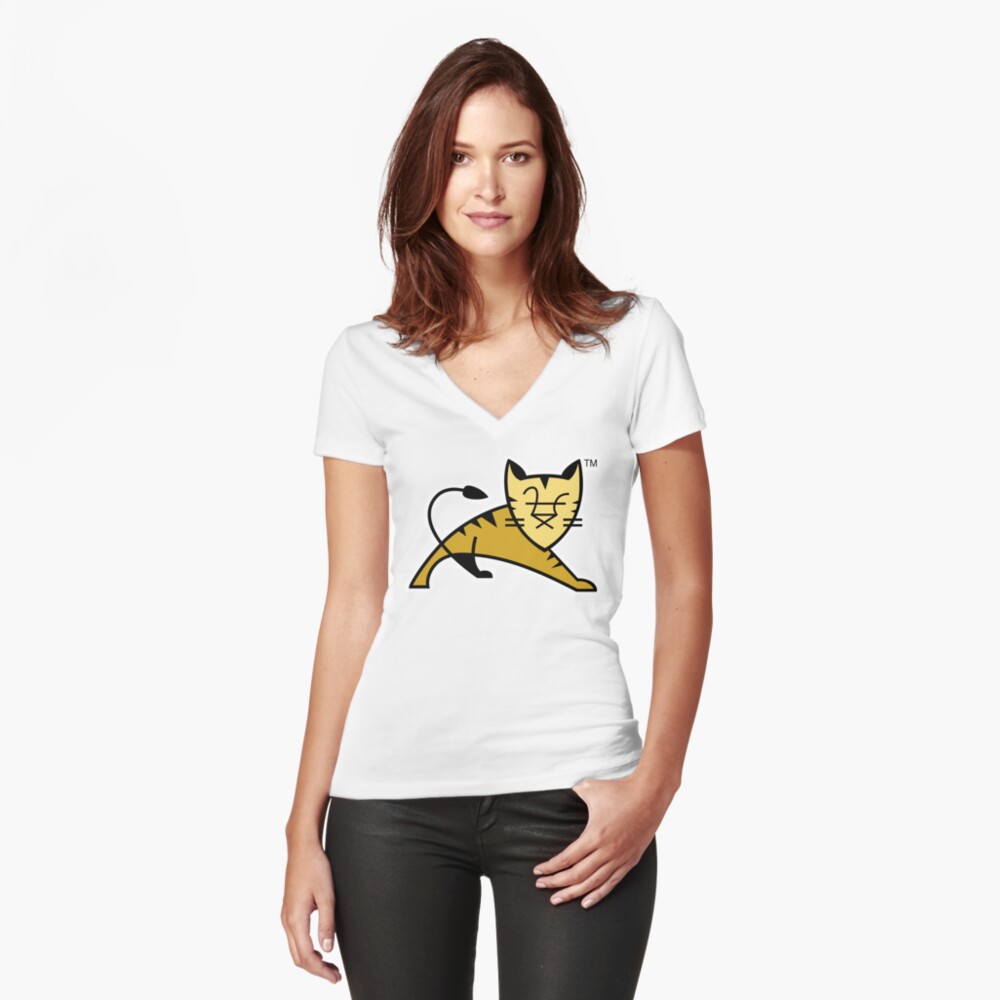 Apache Tomcat Fitted V-Neck T-Shirt