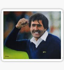 Seve Ballesteros Oil on Canvas Sticker