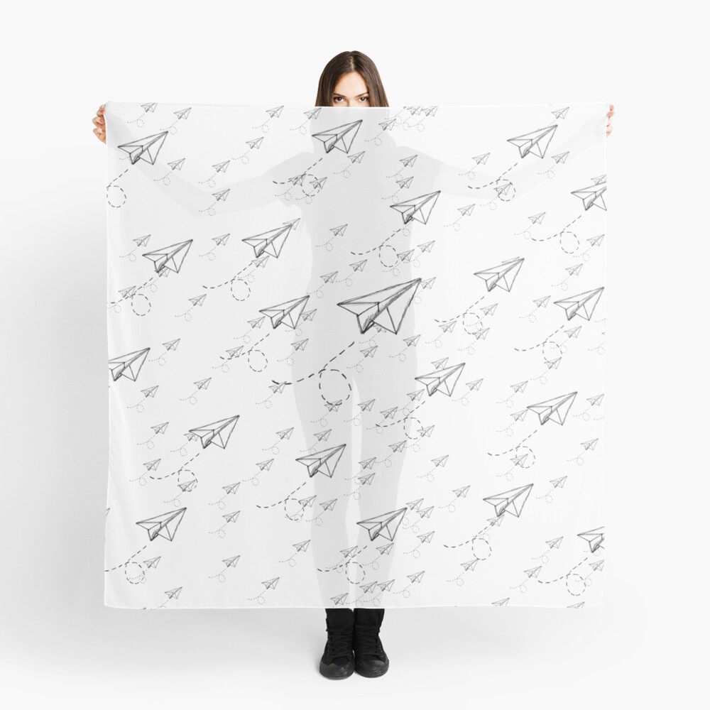 "Paper Airplane 9" Scarf by YoPedro Redbubble