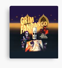 Grim Fandango (High Contrast) Canvas Print