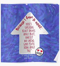 The Upside of Unrequited Quote Print Poster