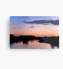 Sunset at Willington Metal Print