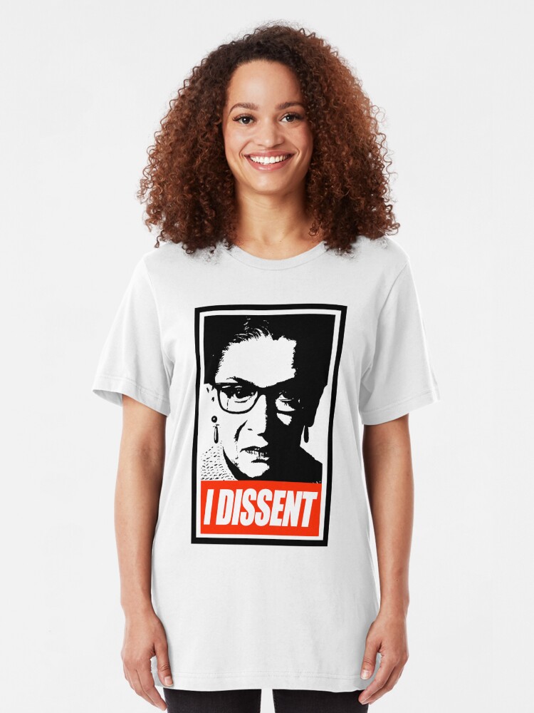 Alternate view of RBG - I Dissent Slim Fit T-Shirt