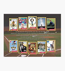 Greatest Baseball Movies with Field of Dreams Quote Photographic Print