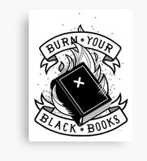 Lienzo Burn Your Black Books