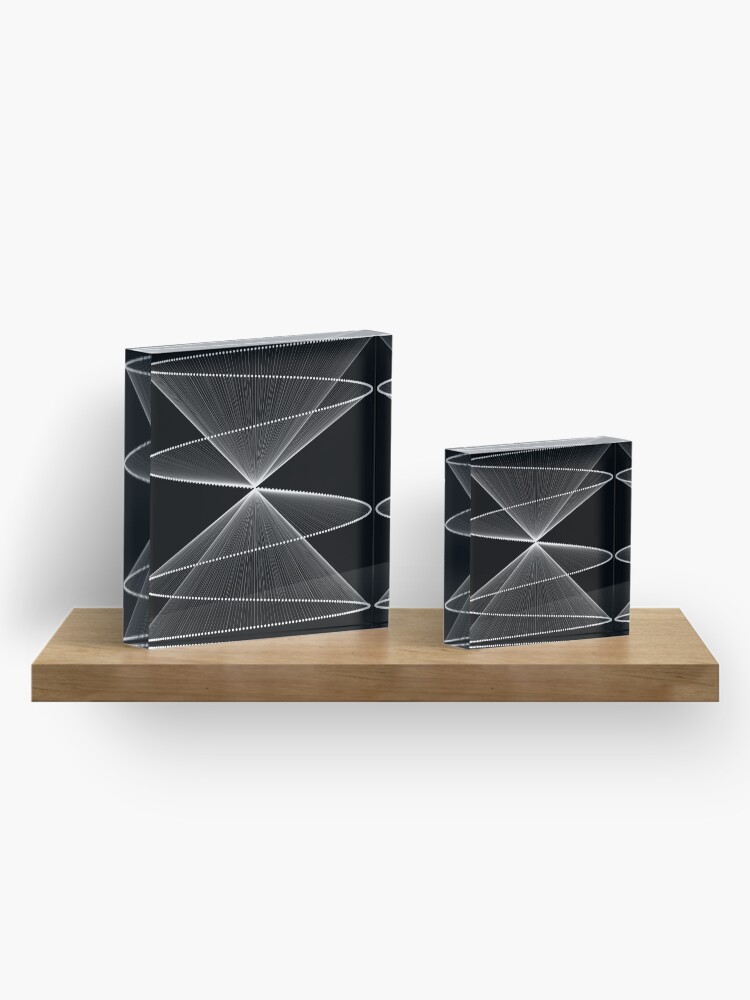 Alternate view of Lissajous XXVI Acrylic Block