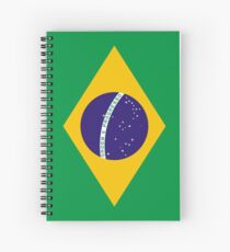 Brazilian Flag Spiral Notebook