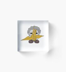 STPC: Grandpa Yo O'BOT Toy Robot (Origami Crane) Acrylic Block
