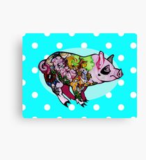 Inked Piggy (RE-EDITED) Canvas Print