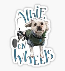 Albie on Wheels Sticker