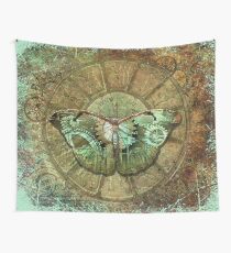 Steampunk Butterfly Distressed Wall Tapestry