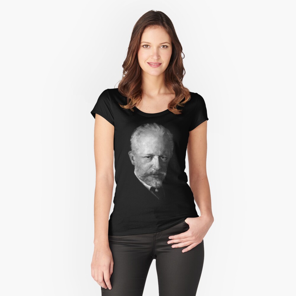composer Tchaikovsky Fitted Scoop T-Shirt