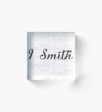 Camiseta Calidad Apellido Smith Acrylic Block