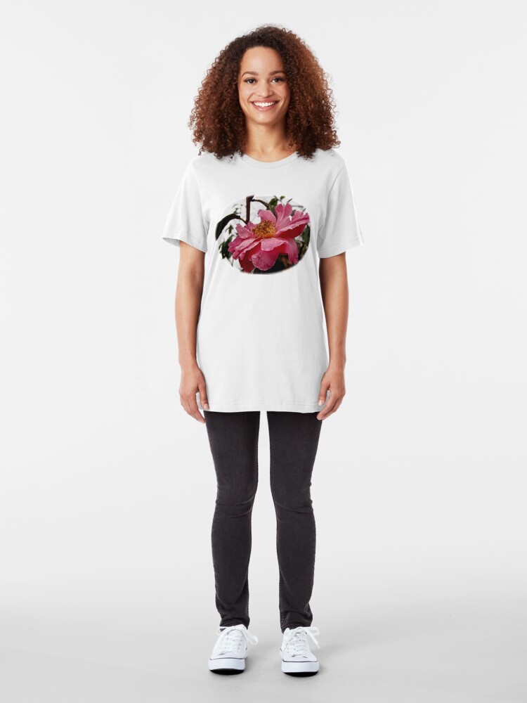 Alternate view of Raindrop Rose Slim Fit T-Shirt