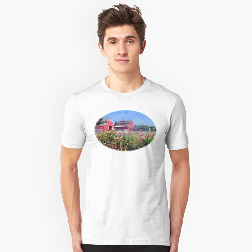 On the farm... Slim Fit T-Shirt