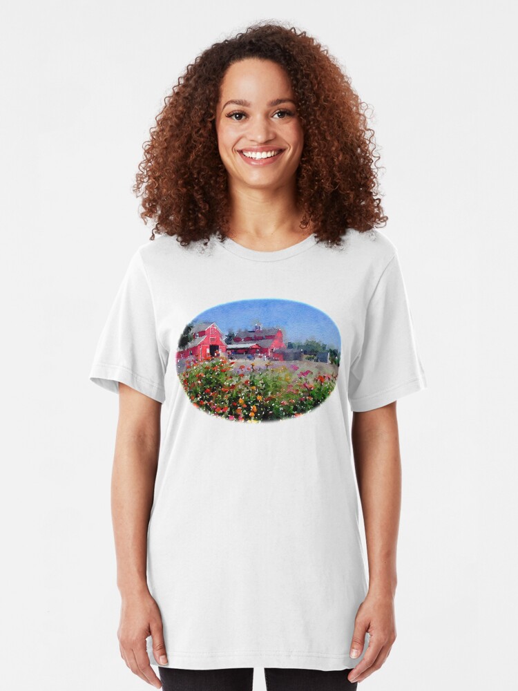 Alternate view of On the farm... Slim Fit T-Shirt