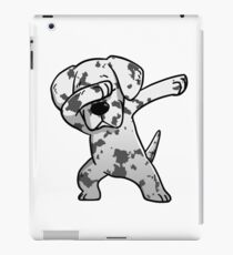 Funny White Great Dane Dabbing iPad Case/Skin