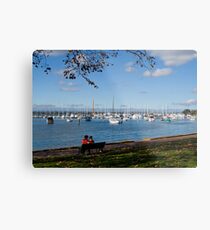 Lovers in Red Metal Print