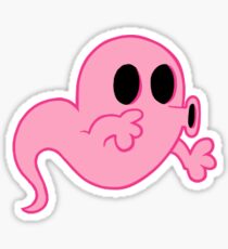 Cuphead Pink Ghost Sticker