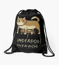 underdog overdog Drawstring Bag