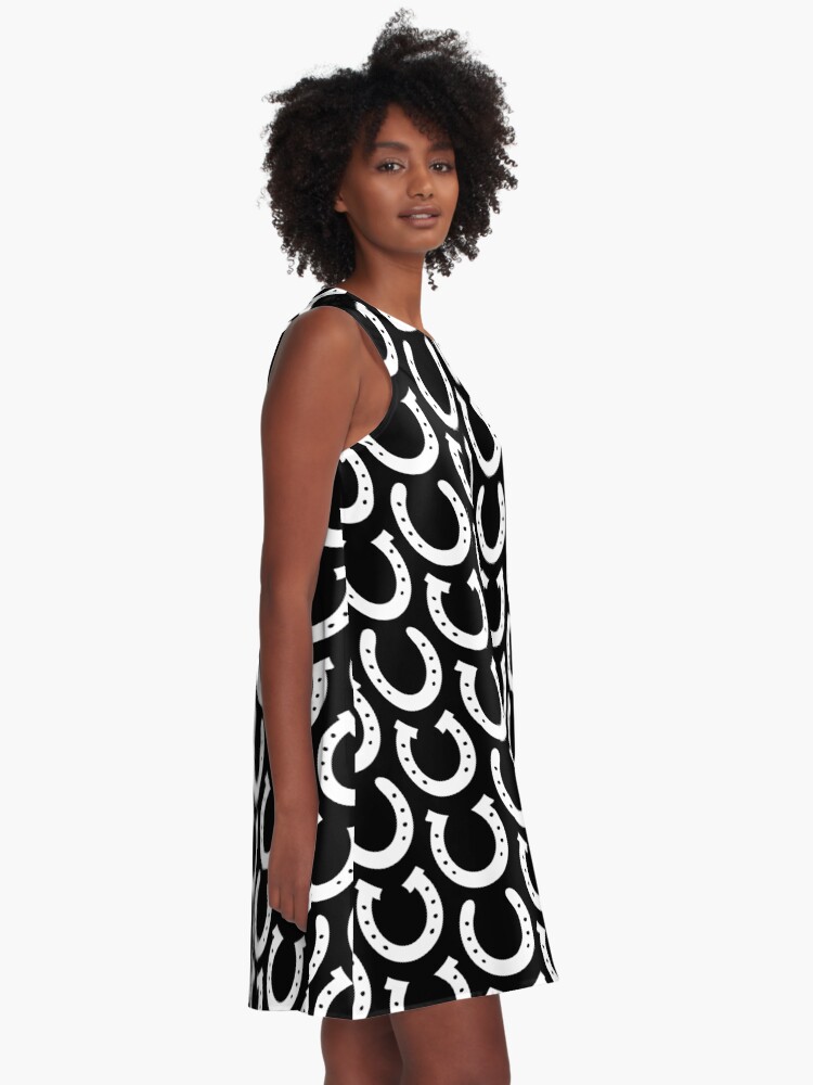 Alternate view of White Horseshoes A-Line Dress