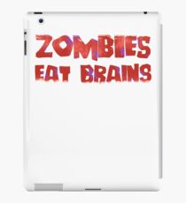 Zombies Eat Brains You Are Safe iPad Case/Skin